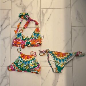Trina Turk 3 Piece Bikini Set